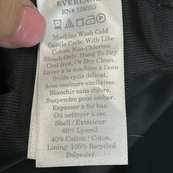 Everlane The 80's Blazer in Black 3 Button Front Long Sleeve Women's Size 6 NWOT - Picture 11 of 12